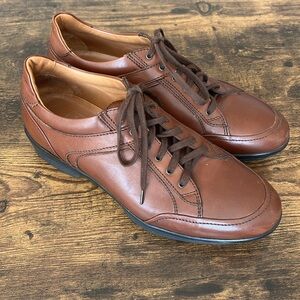 Aquatalia Men's Brown Leather Oxfords